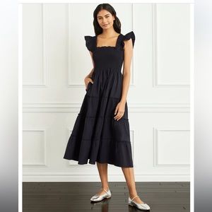 The Ellie Nap Dress - Black Swiss Dot, size Small